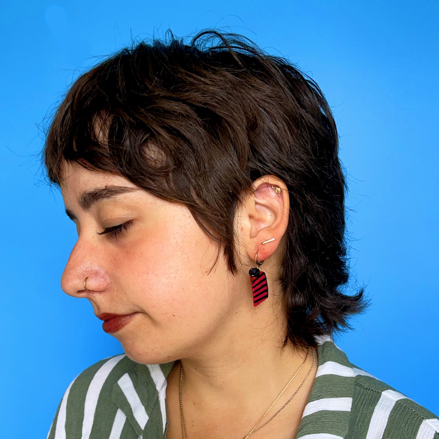SPOOKY CAKE SLICE***SINGLE*** EARRING