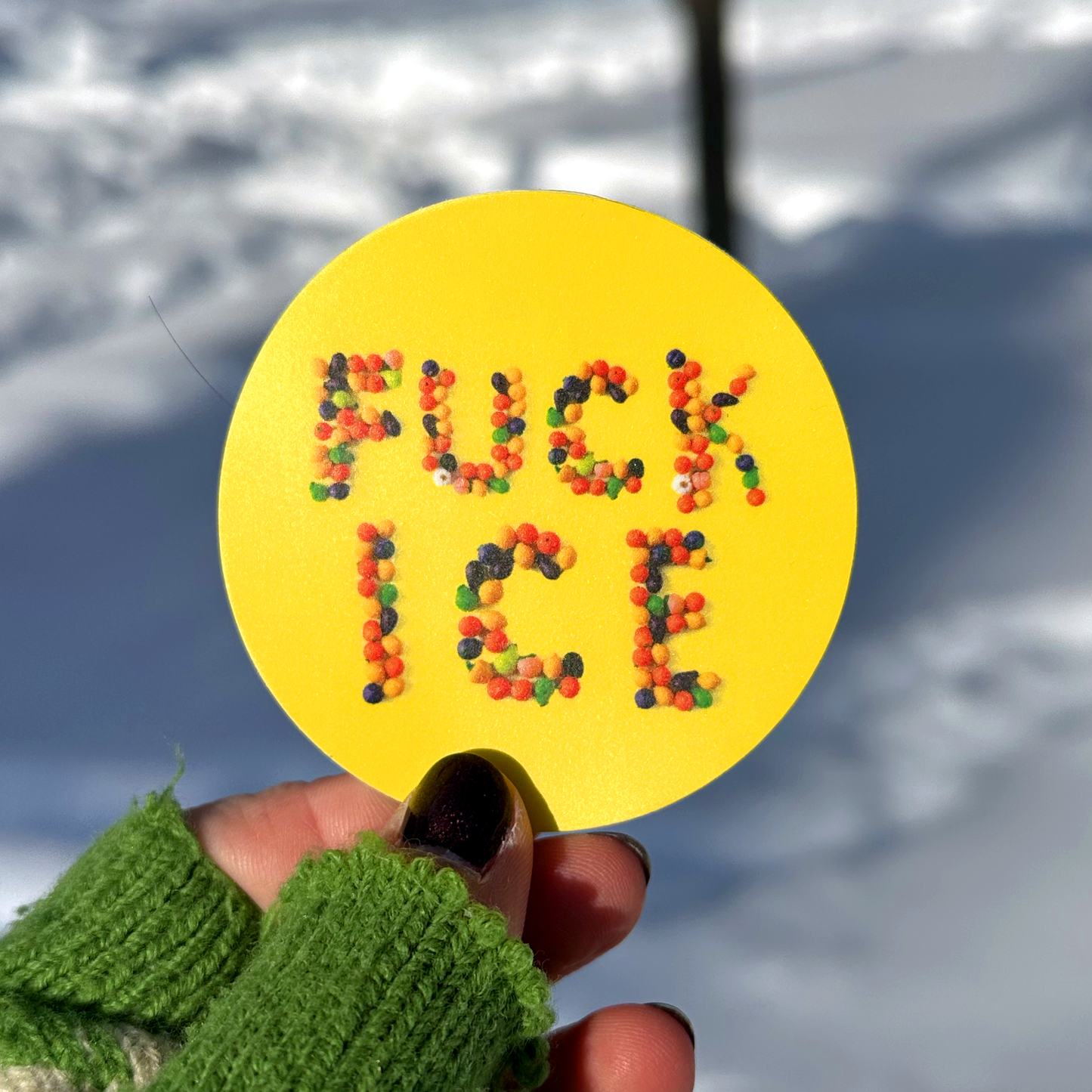 "CRUSH ICE" VINYL STICKER