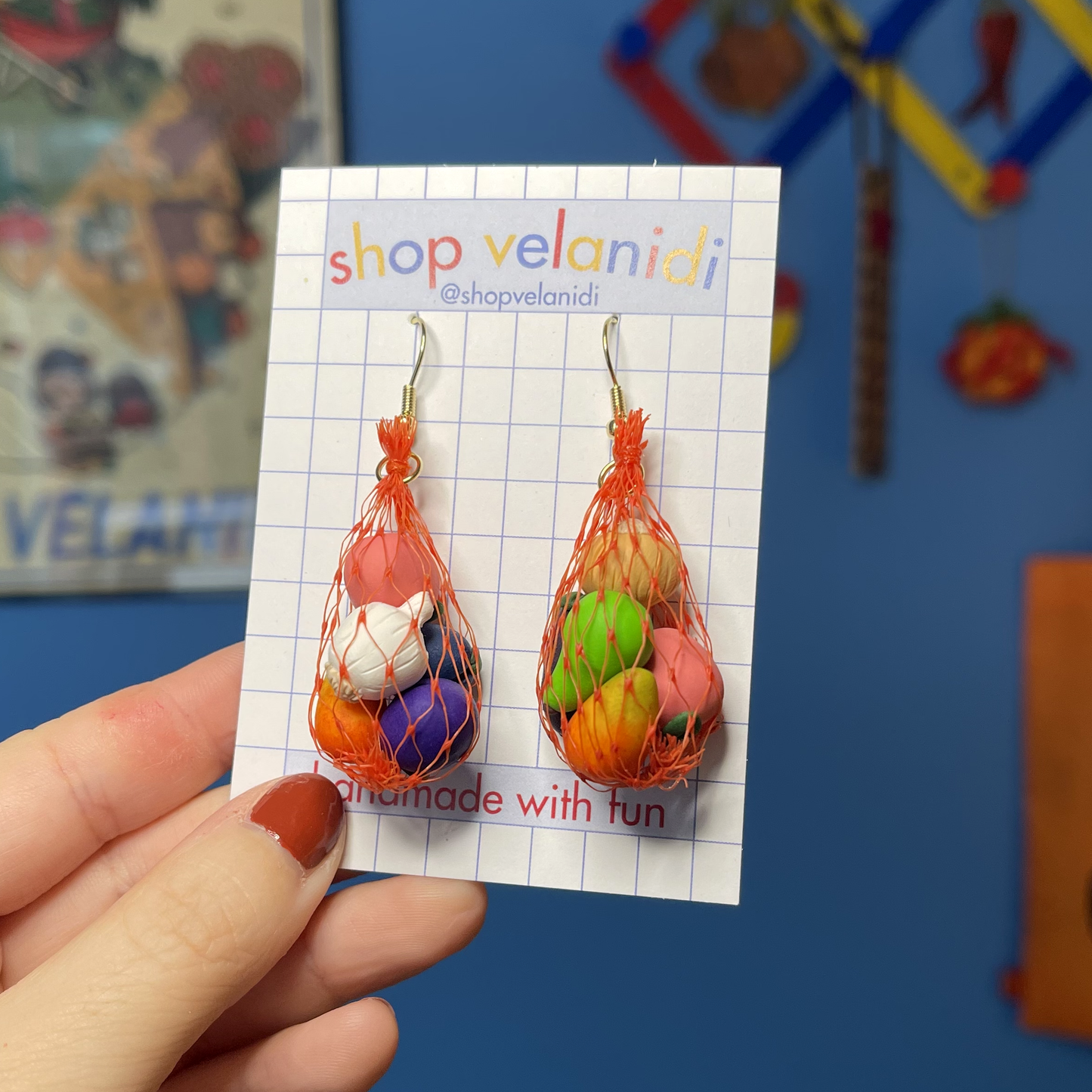 MYSTERY MIXED MESH BAG EARRINGS