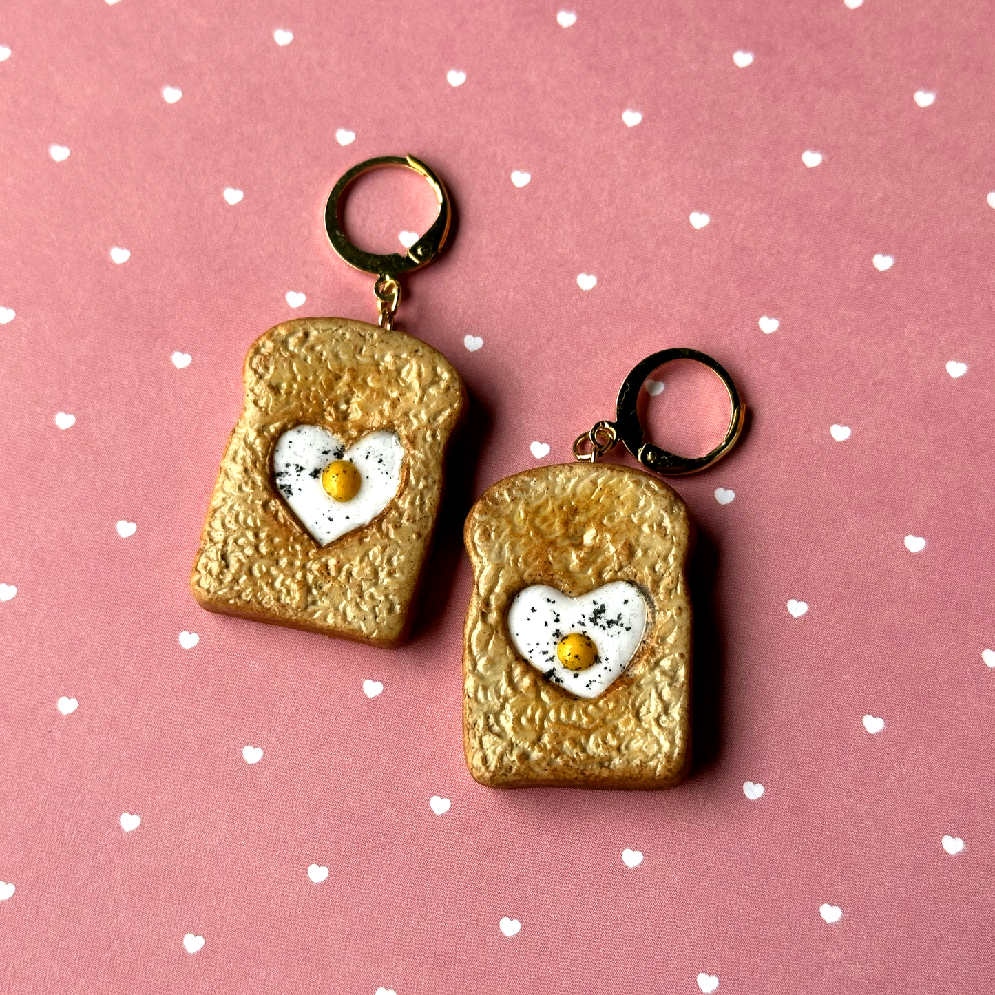 HEART IN TOAST ***SINGLE*** EARRING