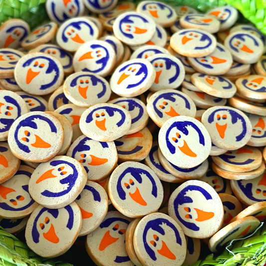 GHOST COOKIE ***SINGLE CHARM*** (EARRINGS/PIN/MAGNET)