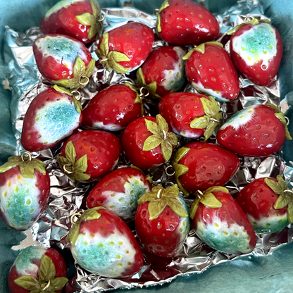 MOLDY STRAWBERRY CHARMS ***SINGLE*** EARRING
