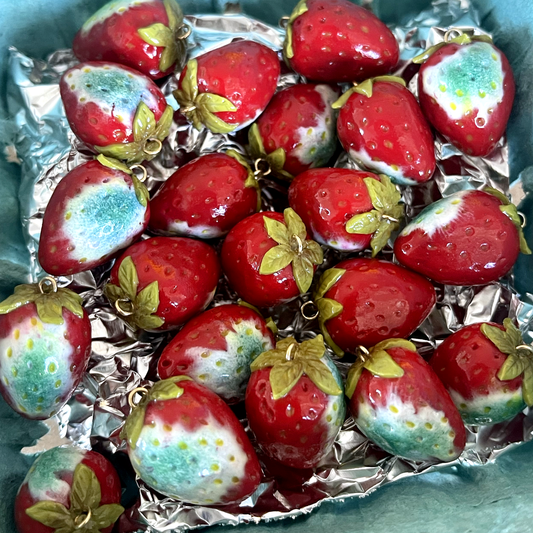 MOLDY STRAWBERRY CHARMS ***SINGLE*** EARRING