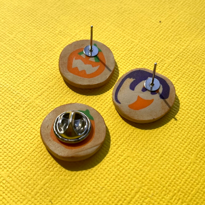 GHOST COOKIE ***SINGLE CHARM*** (EARRINGS/PIN/MAGNET)