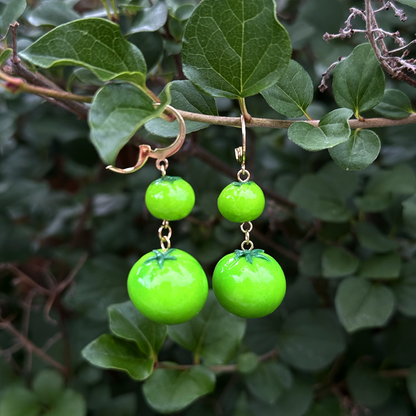 MAMA+BABY TOMATO CHARM ***SINGLE*** EARRING (MULTI COLOURS)