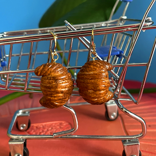 CROISSANT CHARM ***SINGLE*** EARRING