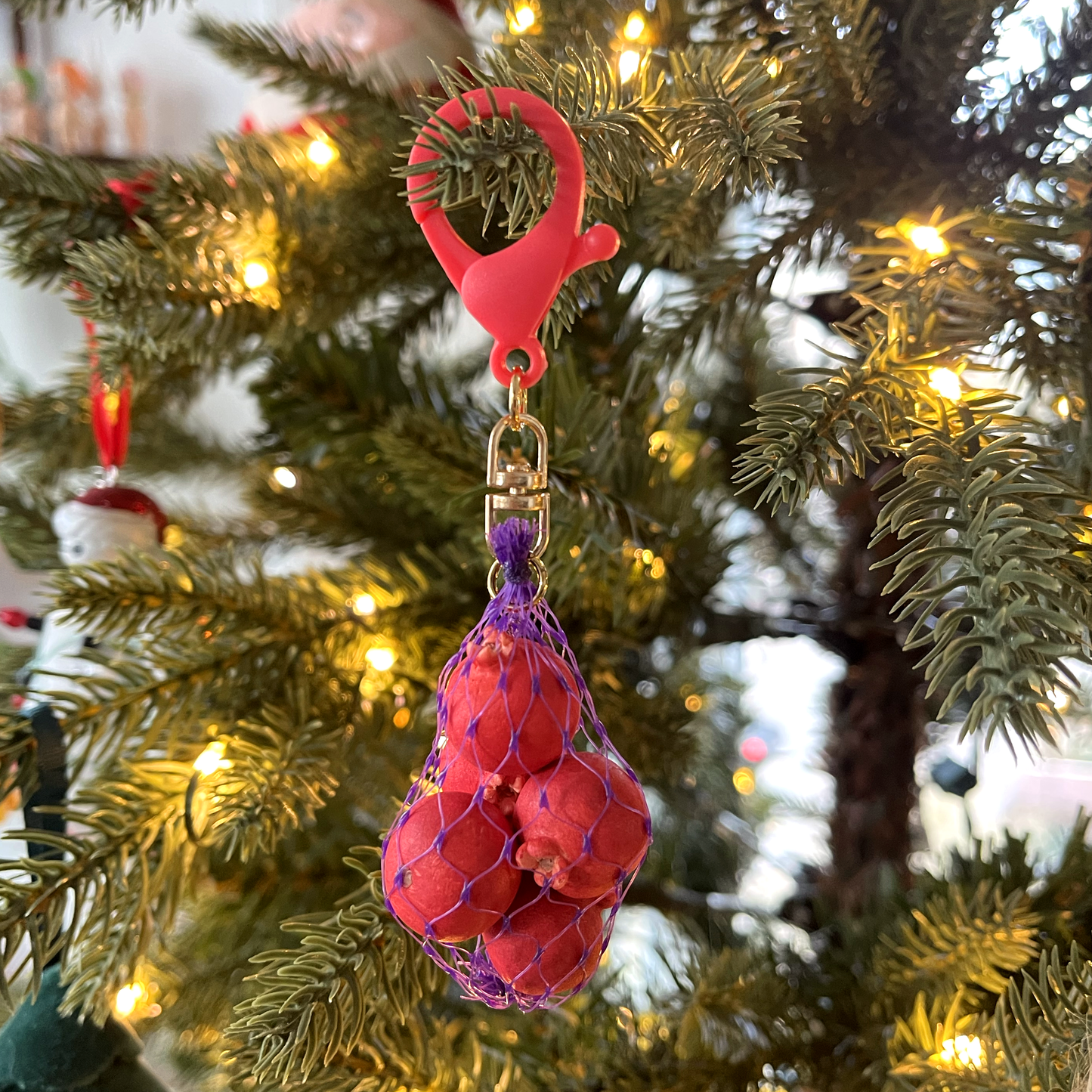 POMEGRANATE PRODUCE BAG *BAG CHARM*