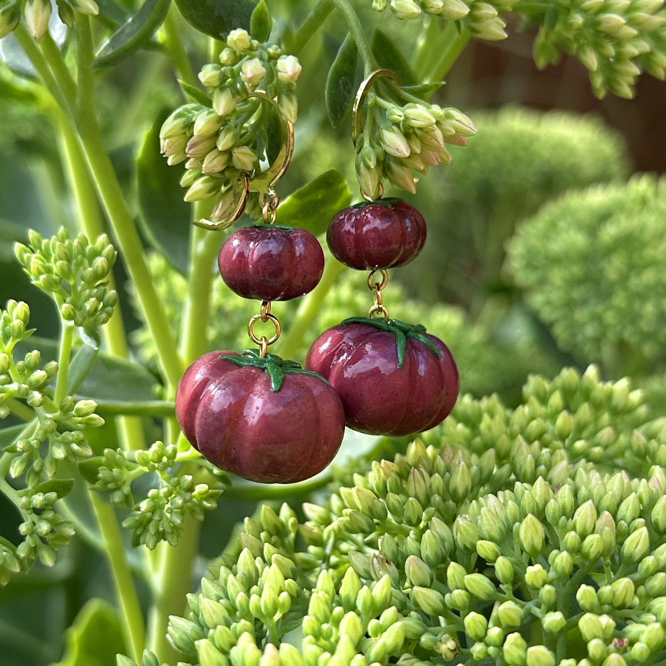 MAMA+BABY TOMATO CHARM ***SINGLE*** EARRING (MULTI COLOURS)