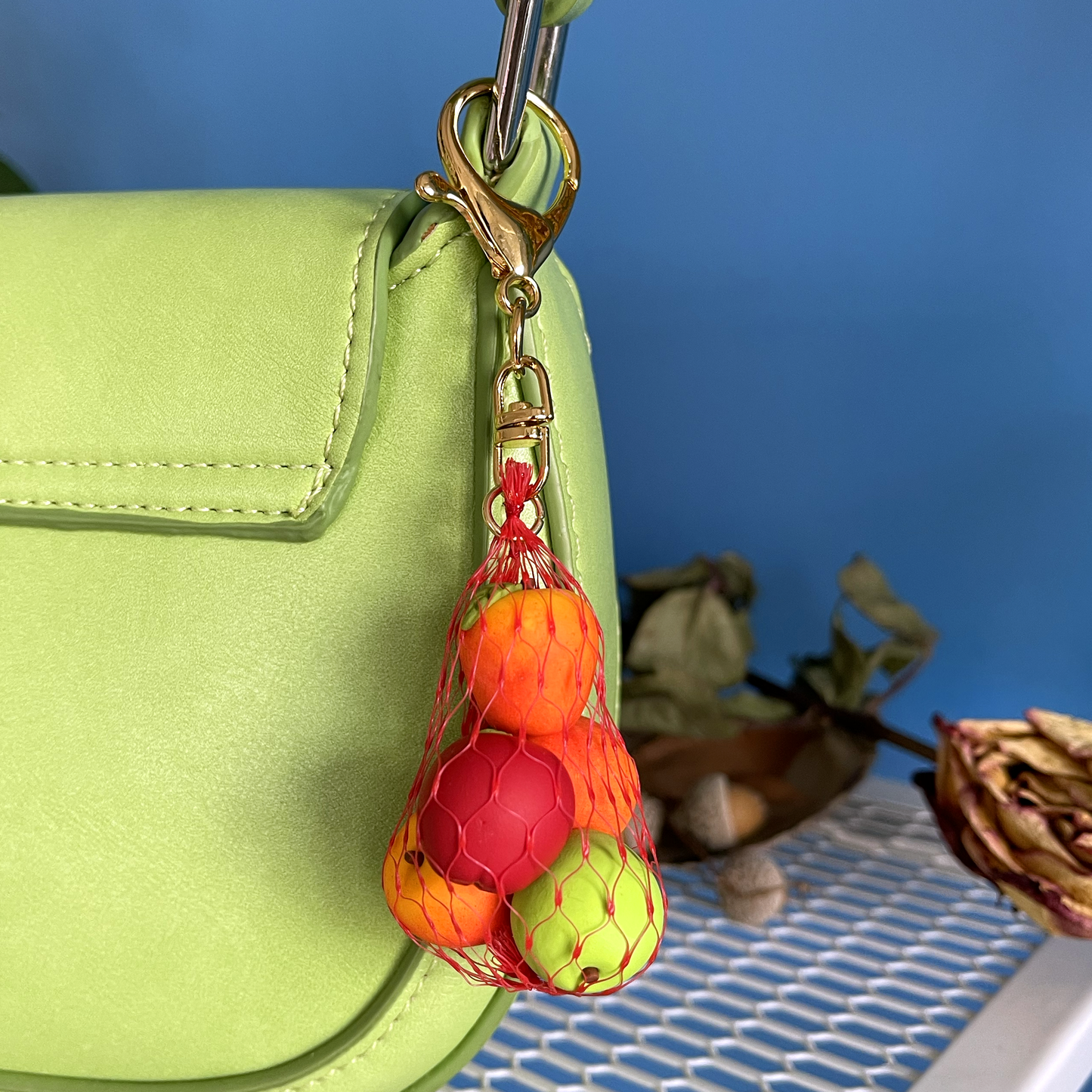 APPLE PRODUCE BAG *BAG CHARM*