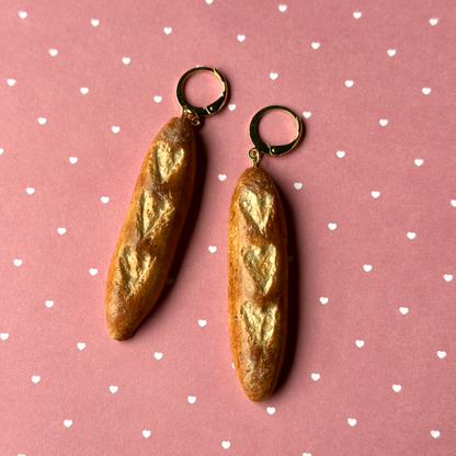 HEART BAGUETTE CHARM ***SINGLE*** EARRING