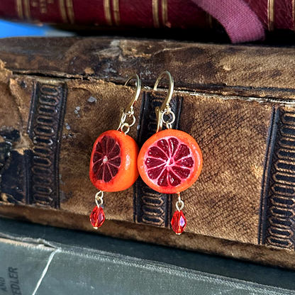 BLOODY ORANGE CHARM ***SINGLE*** EARRING