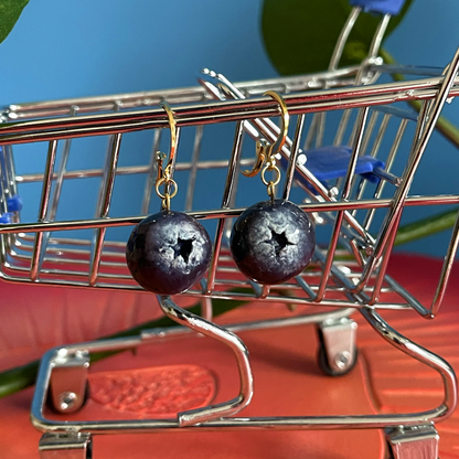 BLUEBERRY CHARMS ***SINGLE*** EARRING