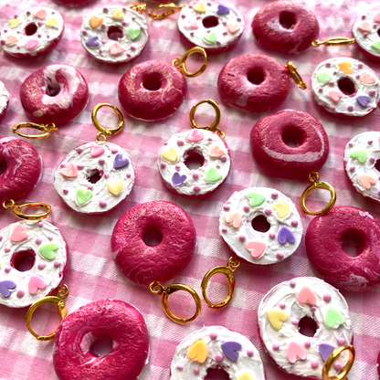 VALENTINE CREAM CHEESE BAGELS ***SINGLE*** EARRING