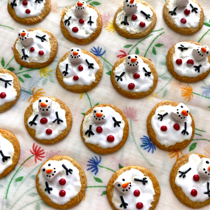 MELTED SNOWMAN COOKIE EARRINGS